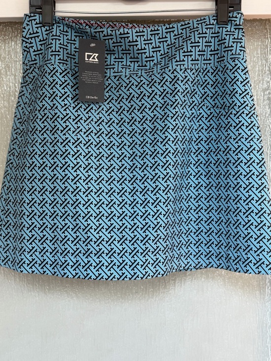 Cutter & Buck Blue and Black Geo-Print golf skort size 4 - Picture 3 of 9